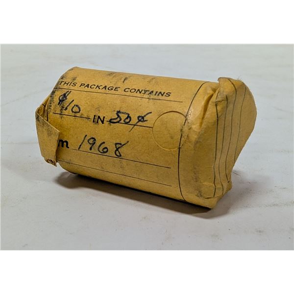 ROLL OF 1968 CANADA 50 CENT COINS