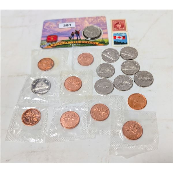 LOT OF VINTAGE UNCRIC CANADA COINS