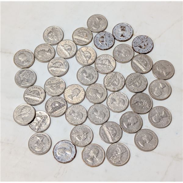 LOT OF 1960S CANADA NICKELS
