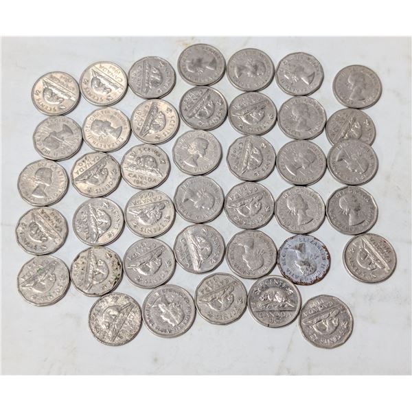 LOT OF 1960S CANADA NICKELS