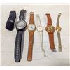 Image 1 : LOT OF 5 ASSORTED VINTAGE WATCHES NEEDS BATT