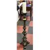Image 1 : LARGE ORNATE CAST METAL CANDLE HOLDER