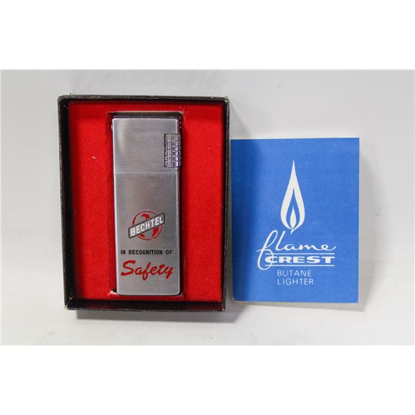 VINTAGE BECHTEL PROMO LIGHTER WITH BOX