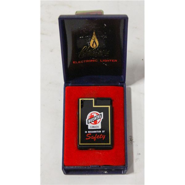 VINTAGE BECHTEL PROMO LIGHTER WITH BOX
