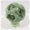 Image 1 : INTRICATE JADE CARVED PUZZLE BALL WITH STAND