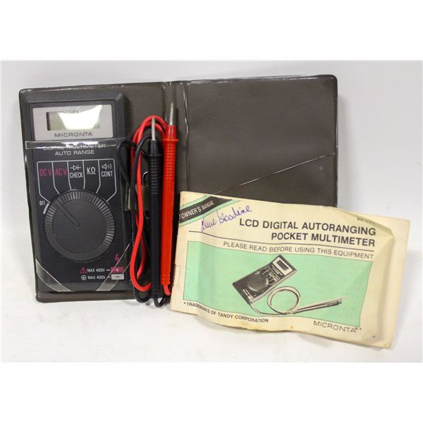 LCD POCKET DIGITAL MULTI METER