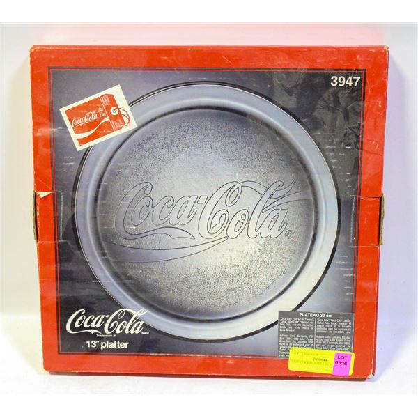13 IN COKE PLATTER IN BOX