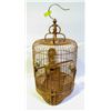 Image 1 : HAND CARVED WOODEN ARTIST MADE BIRD CAGE