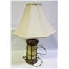 VINTAGE BRASS NAUTICAL LAMP WITH SHADE