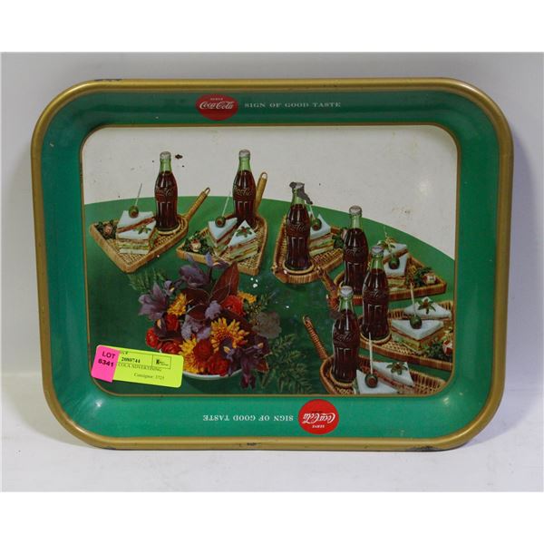 1960S COCA COLA ADVERTISING TRAY