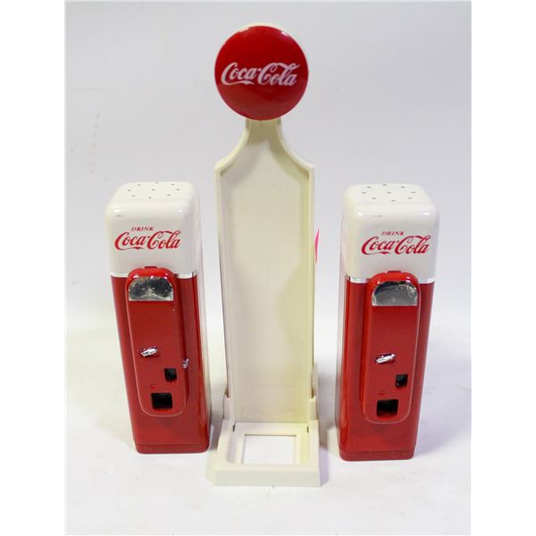 COKE MACHINE SALT & PEPPER SHAKER SET