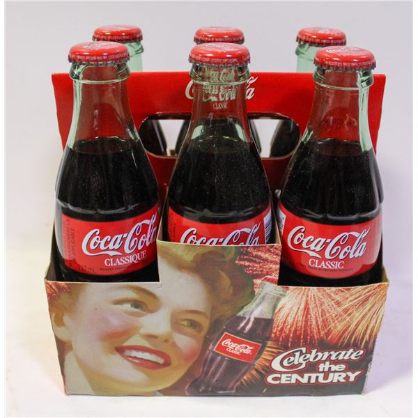 VINTAGE 6 PACK SEALED COKE BOTTLES DISPLAY ONLY