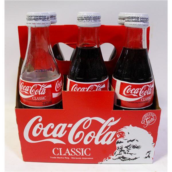 VINTAGE 6 PACK SEALED COKE BOTTLES DISPLAY ONLY