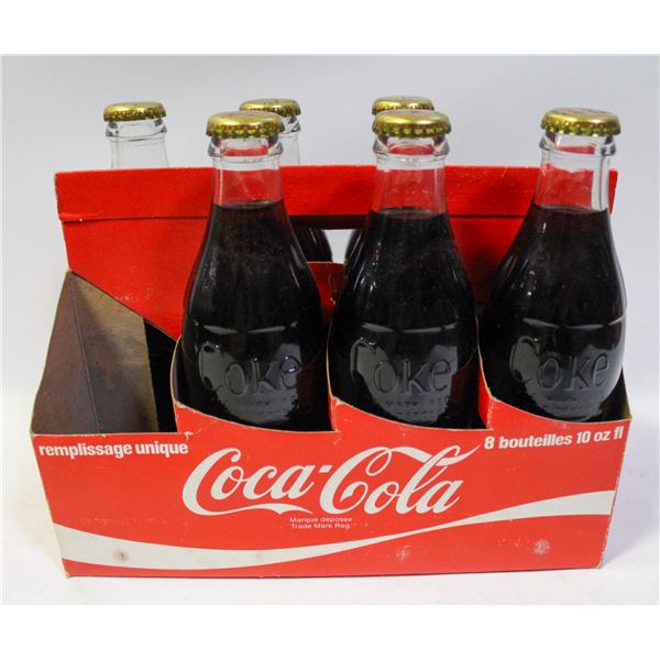 VINTAGE 6 PACK SEALED COKE BOTTLES DISPLAY ONLY