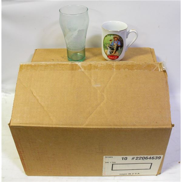 LARGE LOT OF VINTAGE COKE CUPS AND MUGS