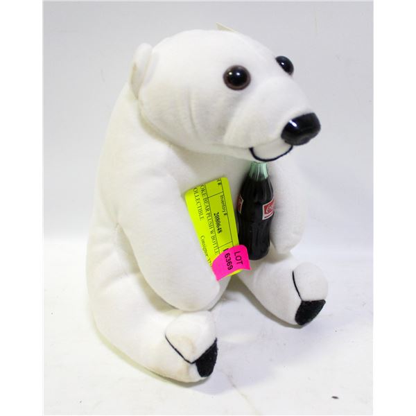 COKE BEAR PLUSH W BOTTLE COLLECTIBLE