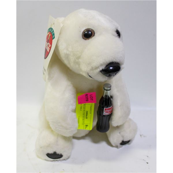 COKE BEAR PLUSH W BOTTLE COLLECTIBLE