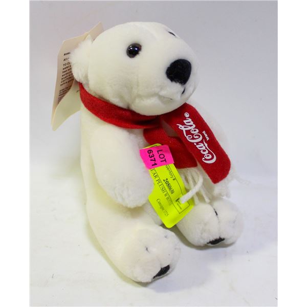 COKE BEAR PLUSH W BOTTLE COLLECTIBLE