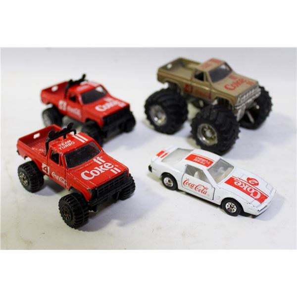 4 VINTAGE HOT-WHEELS DIECAST CARS