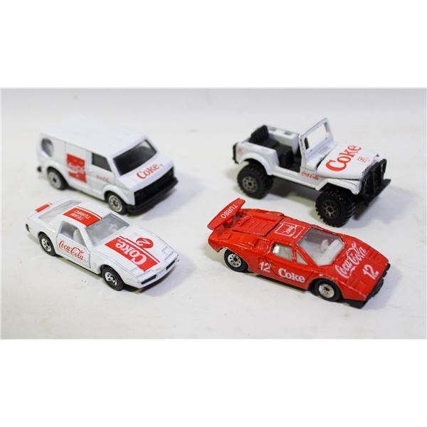 4 VINTAGE HOT-WHEELS DIECAST CARS