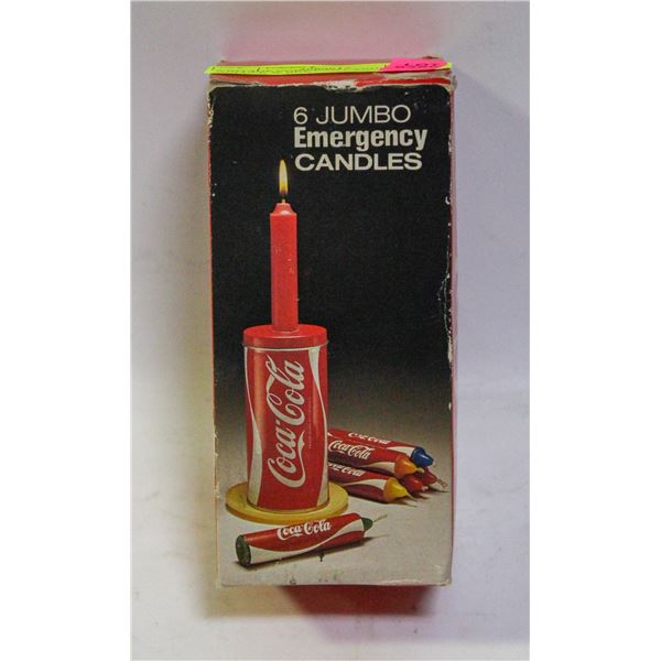 VINTAGE COKE CAN CANDLE HOLDER W BOX