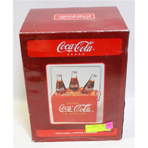 COCA COLA BOTTLE FOUNTAIN W BOX