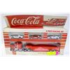 VINTAGE DIECAST COKE CAR HAULER W CARS IN BOX