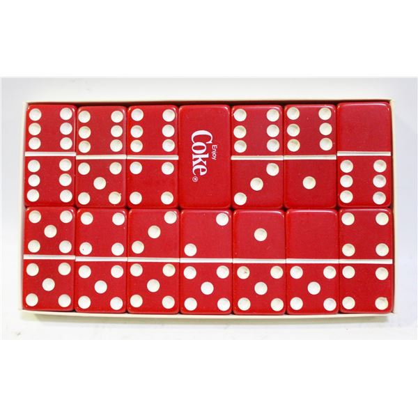 VINTAGE COKE DOMINO SET IN BOX