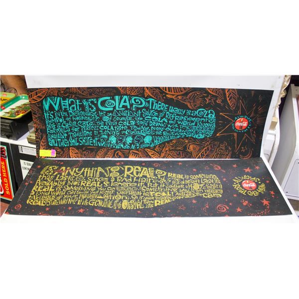 1990S COKE BUS INTERIOR ADVERTISING SIGN