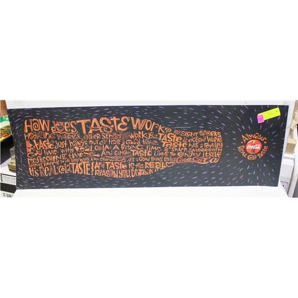 1990S COKE BUS INTERIOR ADVERTISING SIGN