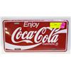 COKE LICENSE PLATE SEALED NEW