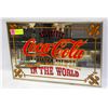 Image 1 : VINTAGE COCA COLA MIRRORED SIGN