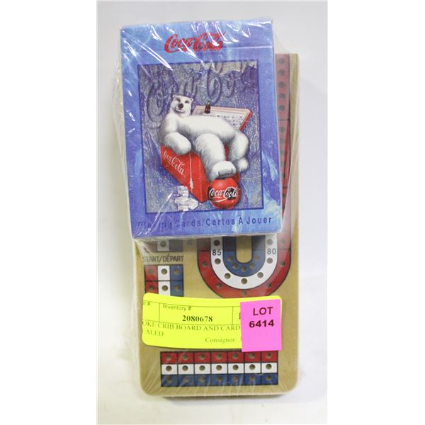 COKE CRIB BOARD AND CARD SET SEALED