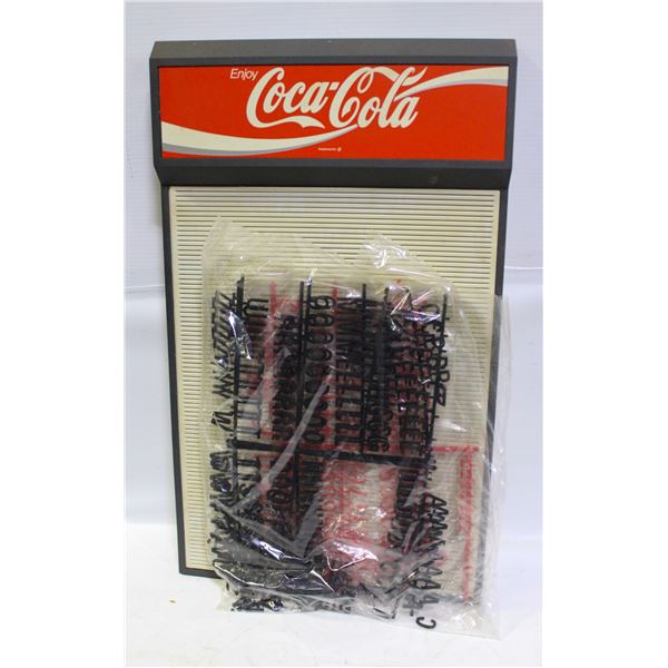 VINTAGE UNUSED COKE DINER SIGN W LETTERS