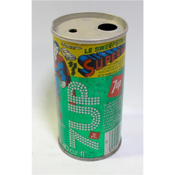 1978 SUPERMAN 7UP RAFFLE CAN