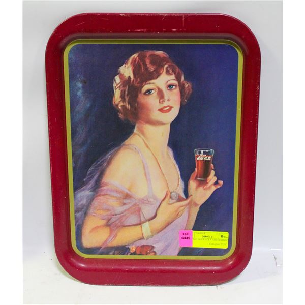 VINTAGE COCA COLA ADVERTISING TRAY