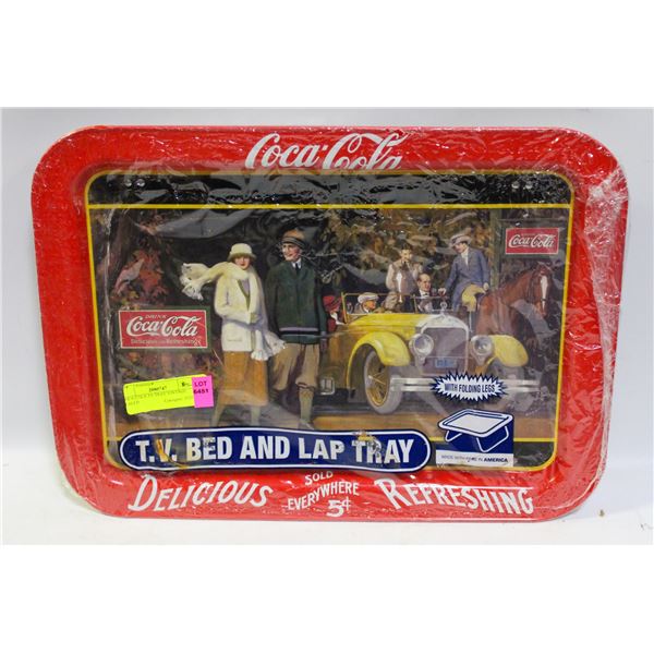 COCA COLA TV TRAY VINTAGE SEALED