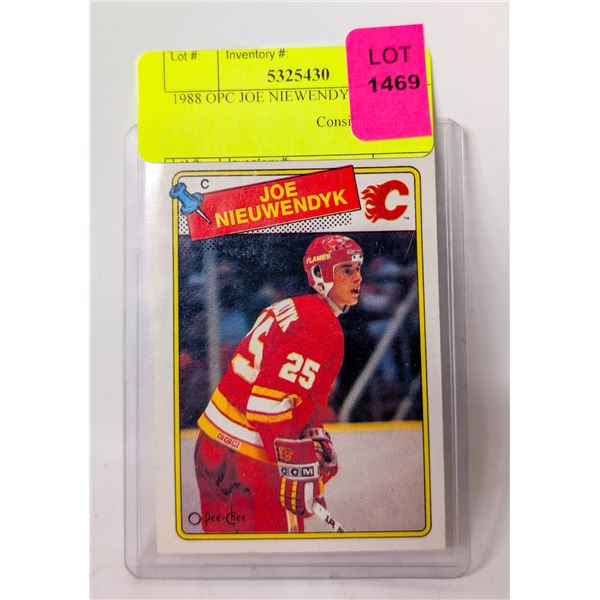 1988 OPC JOE NIEWENDYK CARD
