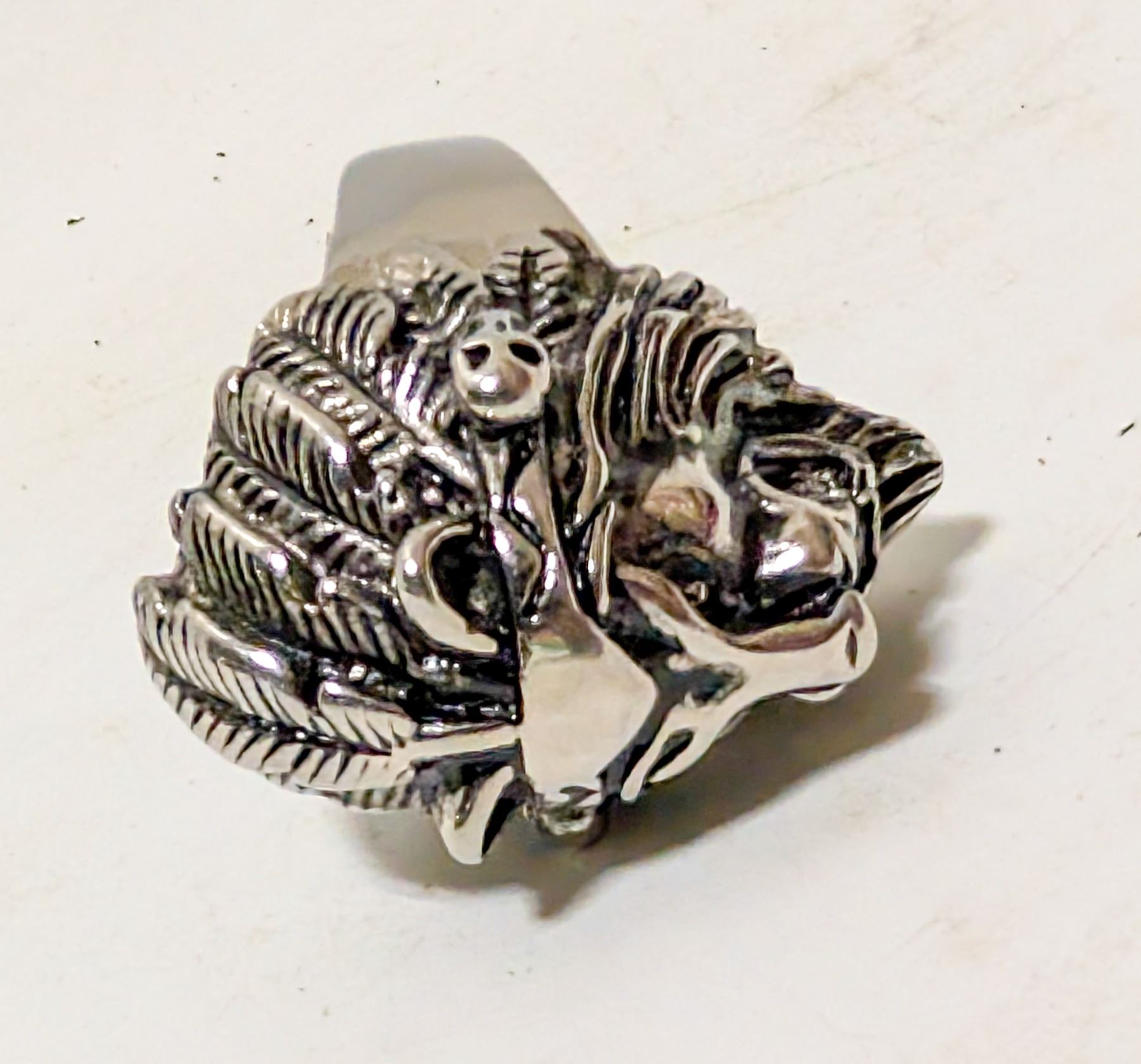Anello Uomo Leone In Acciaio Inossidabile 316L Dorato - Taglie 8-14 - RZ06J - Foto 2