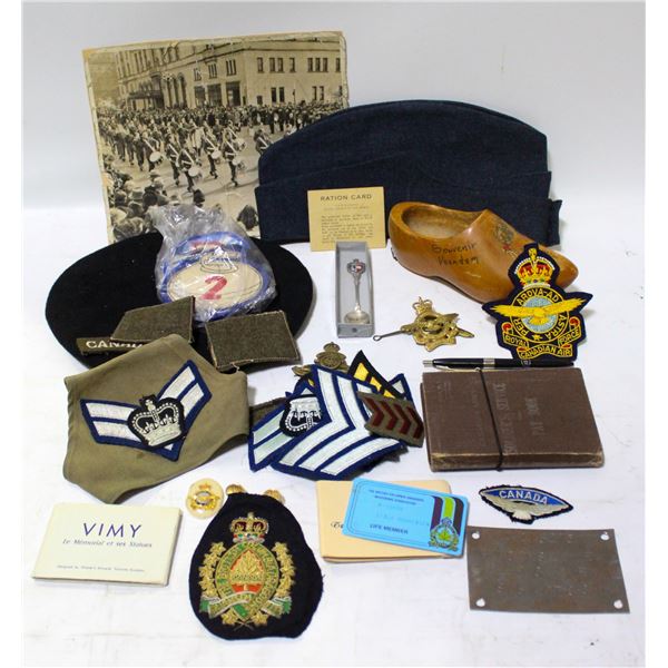 WW2 RCAF SOLDIERS COLLECTION BADGES MORE