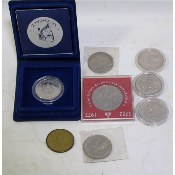 ASSORTED VINTAGE COLLECTOR TOKEN COINS