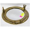 Image 1 : SOLID BRASS SHIPS PORTAL WALL MIRROR