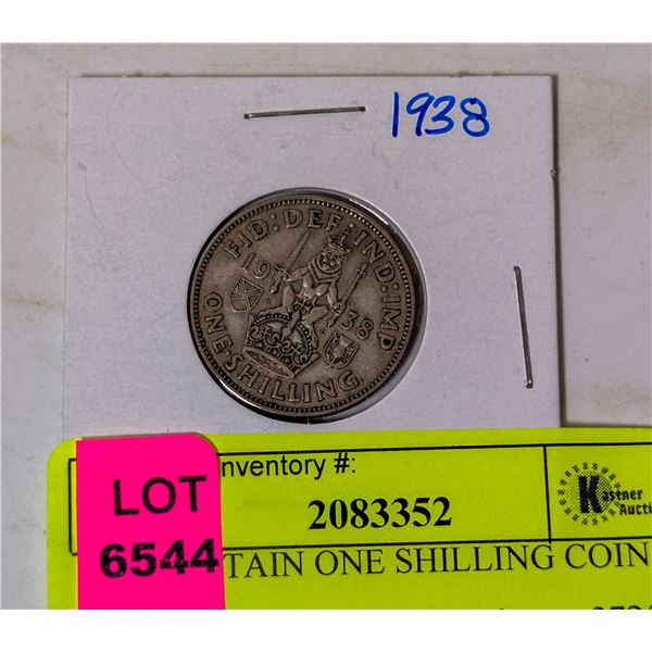 1938 BRITAIN ONE SHILLING COIN