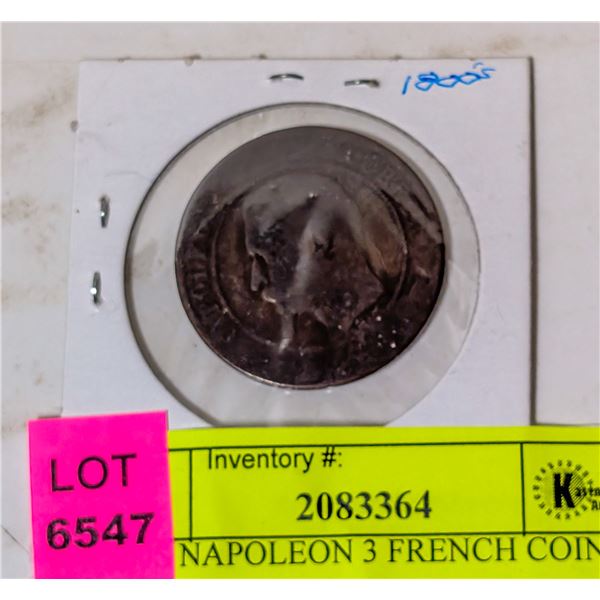 1800S NAPOLEON 3 FRENCH COIN