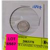 1897 SILVER CANADA 5 CENT COIN VG