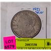 Image 1 : 1921 SILVER US MORGAN DOLLAR