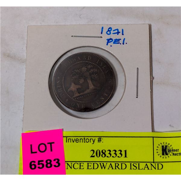 1871 PRINCE EDWARD ISLAND PENNY