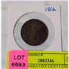 1912 CANADA ONE CENT COIN