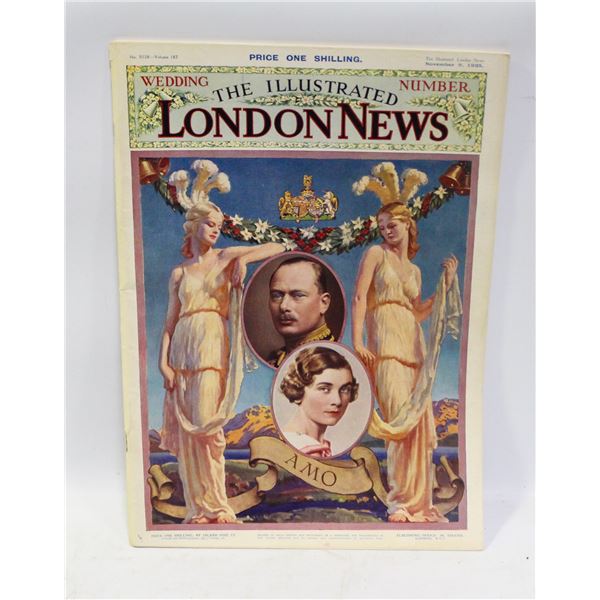 1935 ILLUSTRATED LONDON NEWS ROYAL WEDDING
