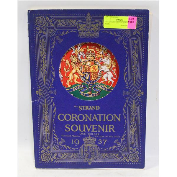 1937 KINGS CORONATION SOUVENIR BOOK